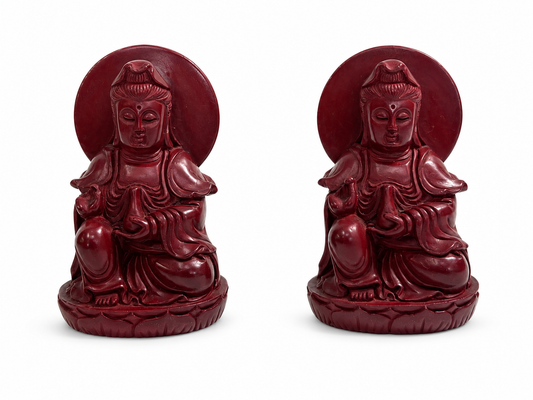 Cinnabar Guanyin Carving – Damaged Hand