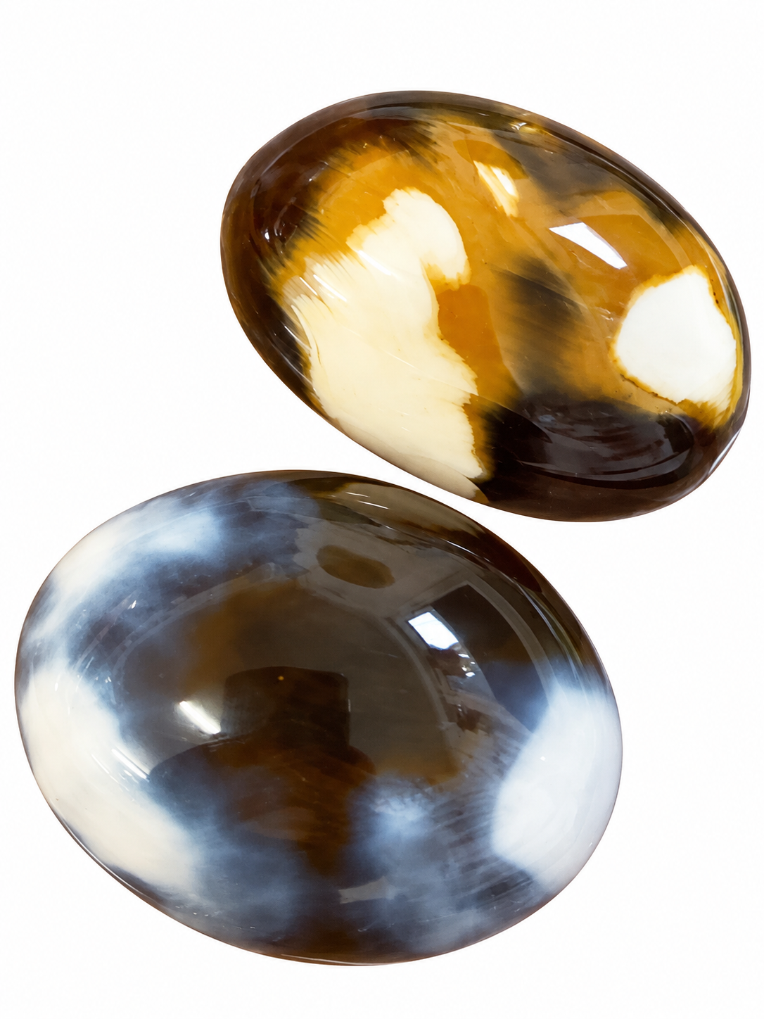 Orca Agate Palm Stone