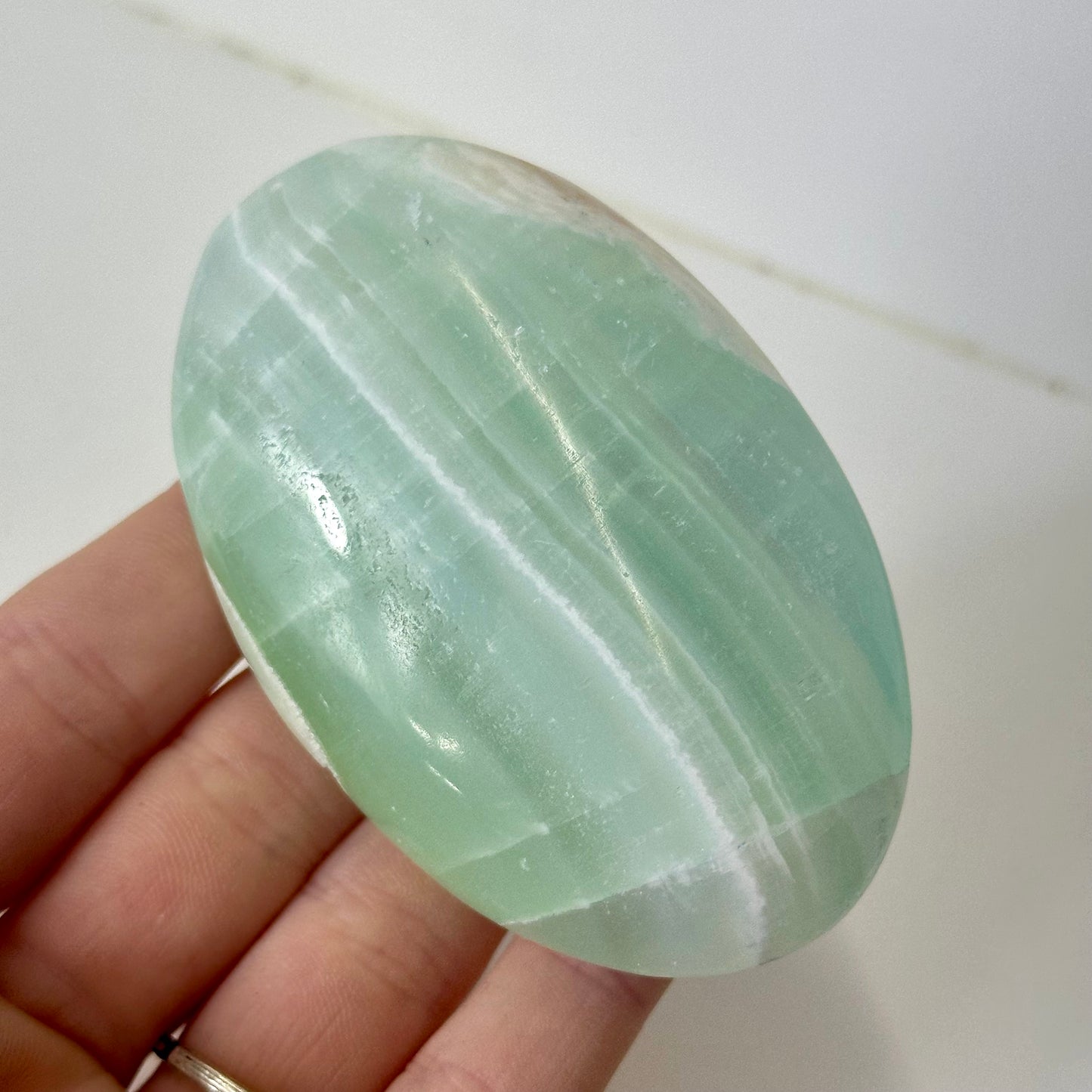 Pistachio Calcite Palms