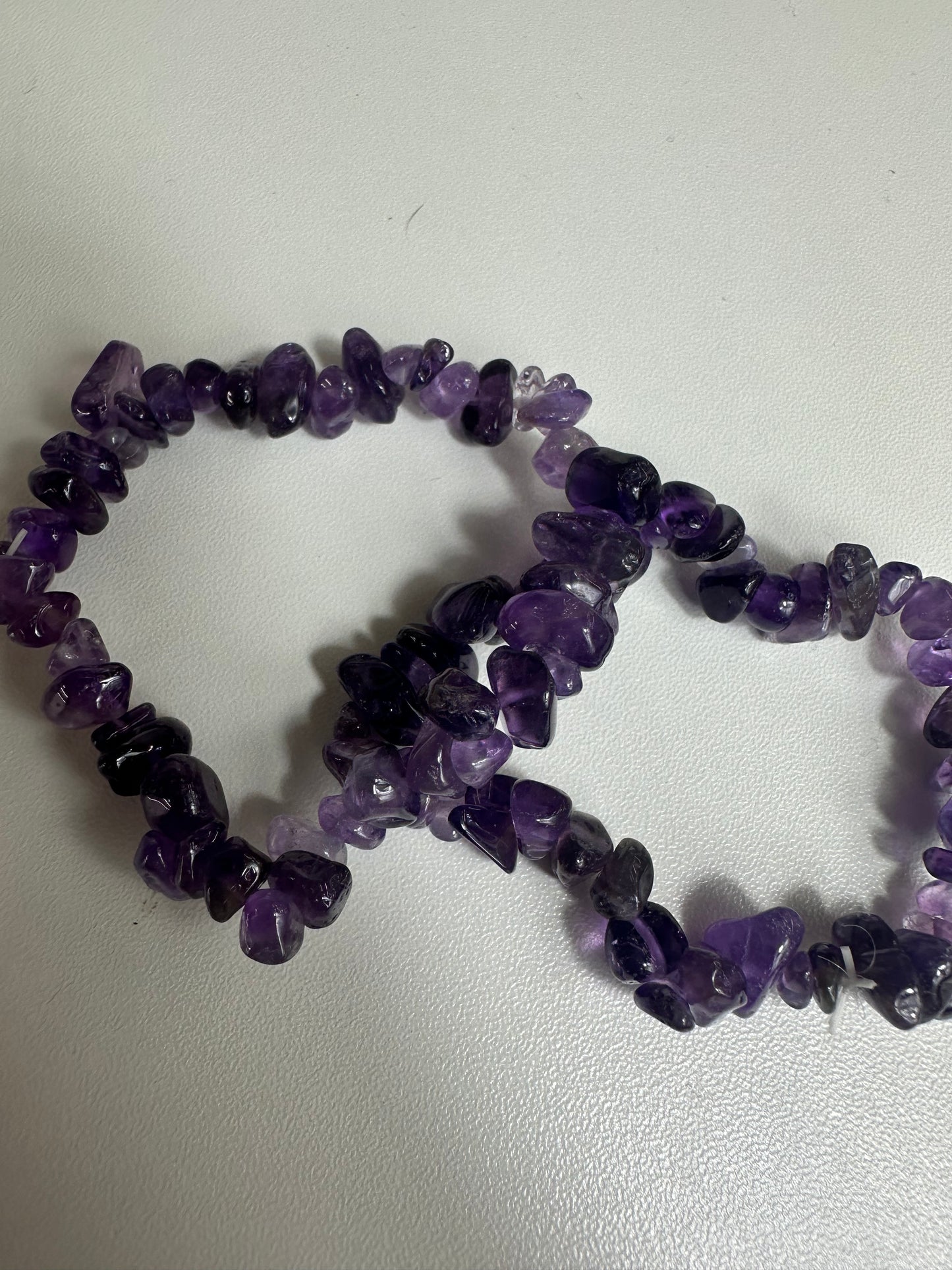 Amethyst Chipped Bracelets