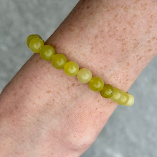 Lemon Jade Bracelets 6mm