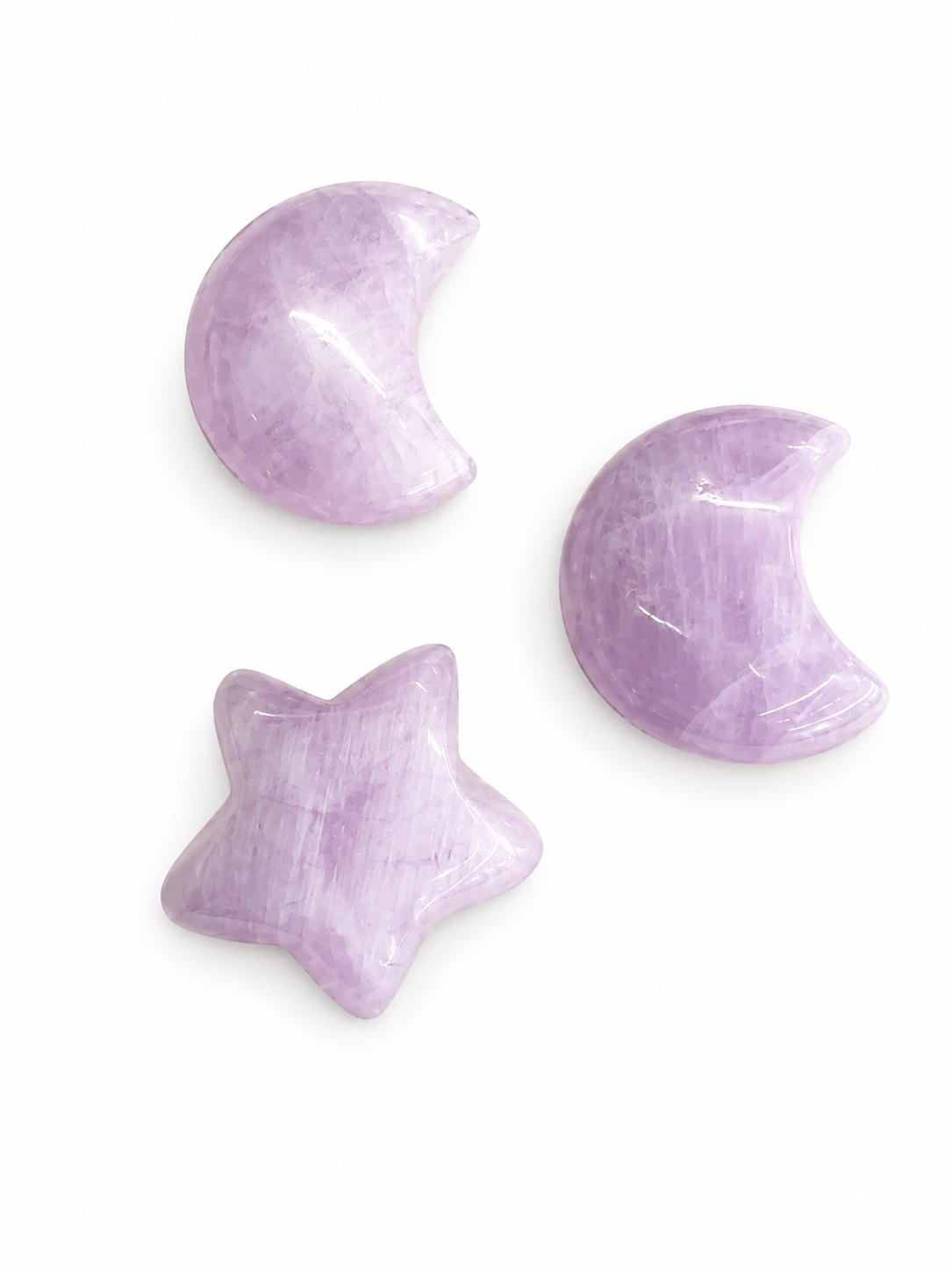 Mini Kunzite Moons & Stars