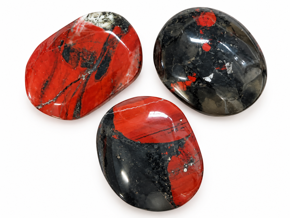 Bloodstone Palm Stone – 5cm