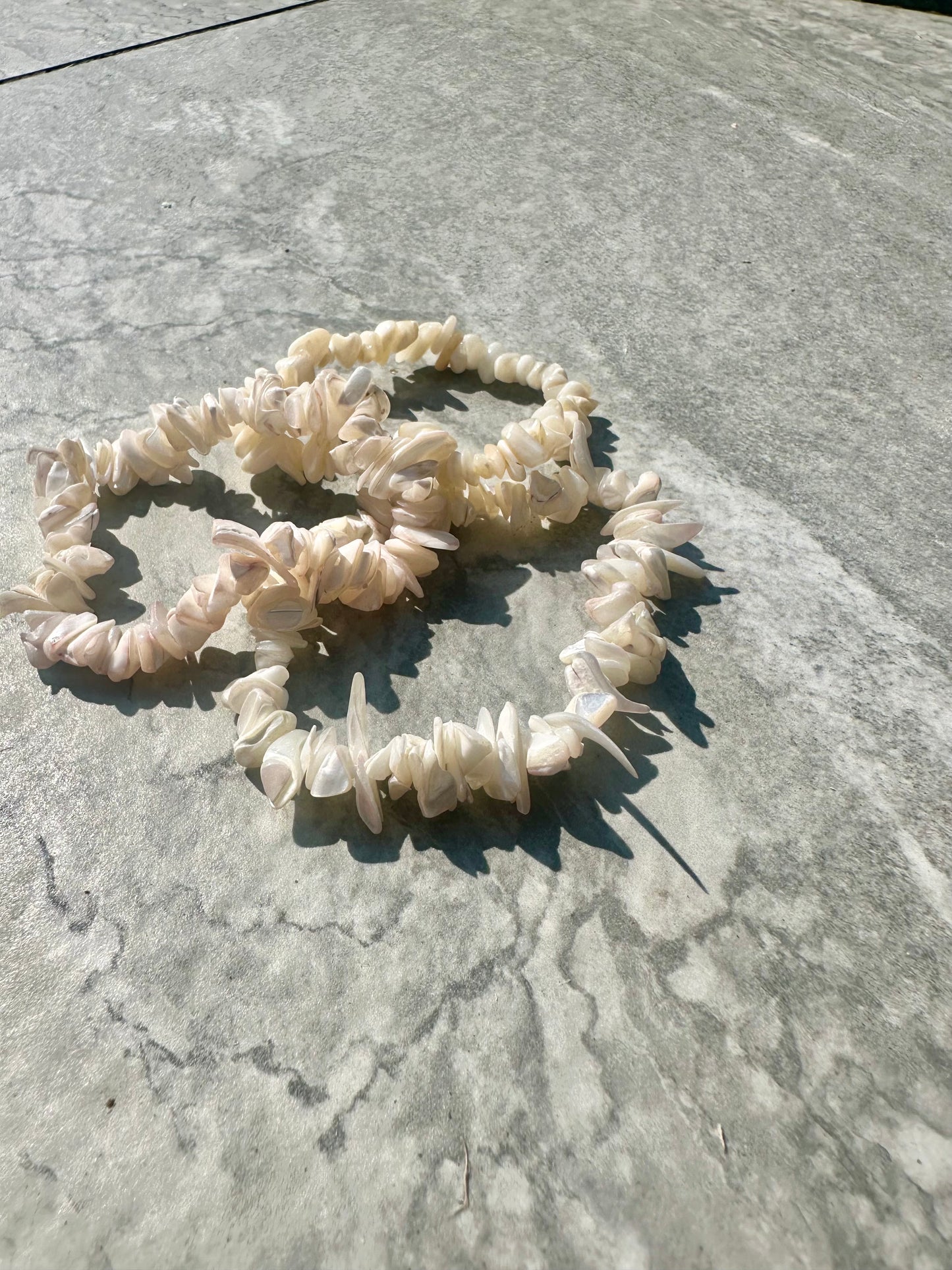 Chipped Shell Bracelets