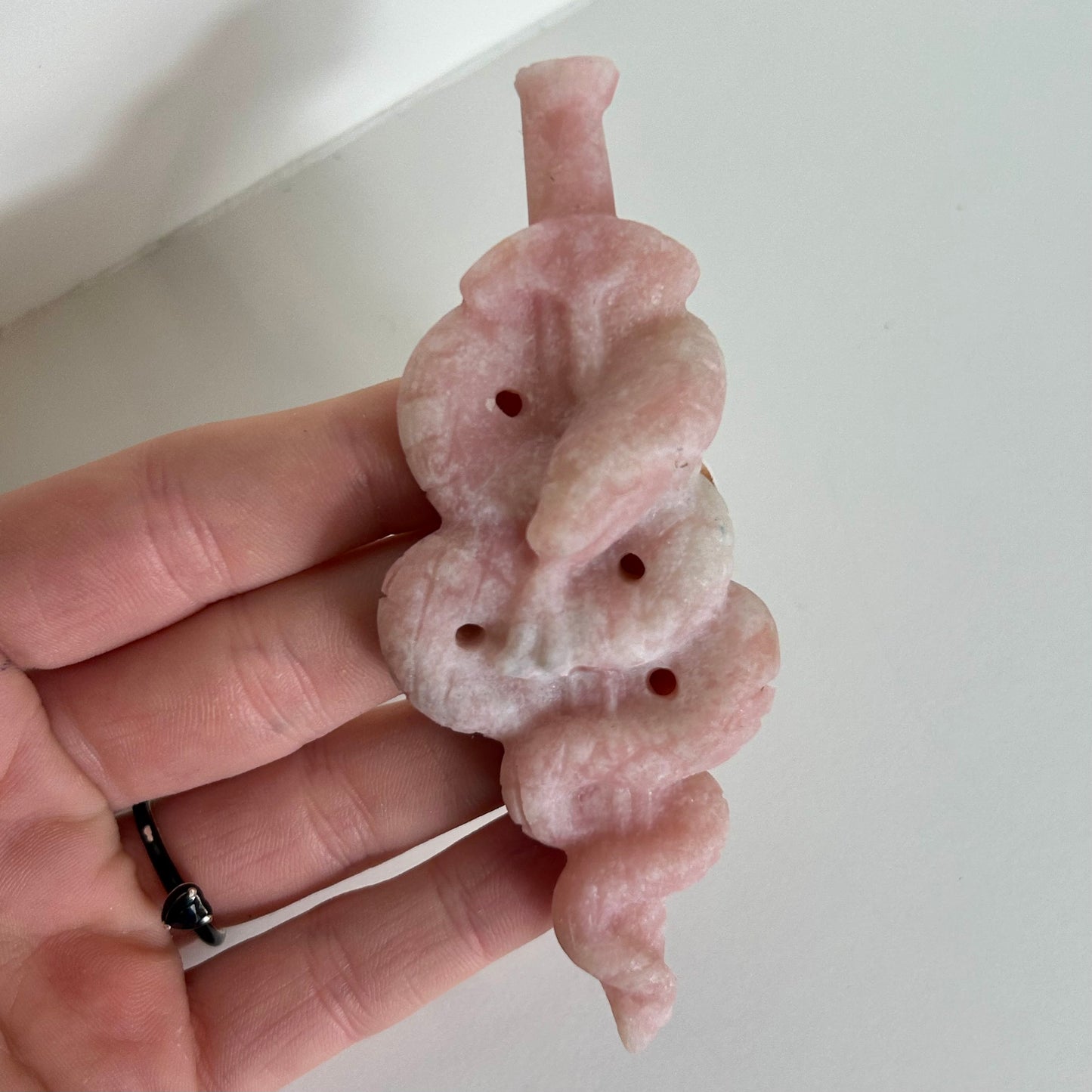 Pink Opal Snake & Sword