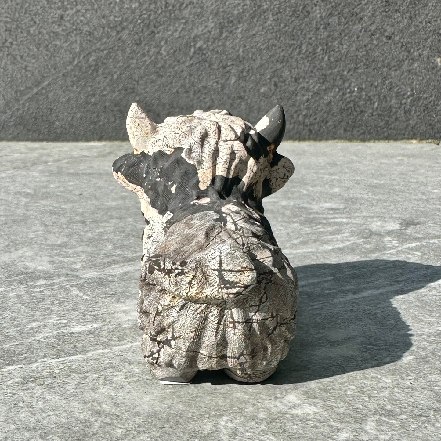 Picture Jasper Highland Cow Carving