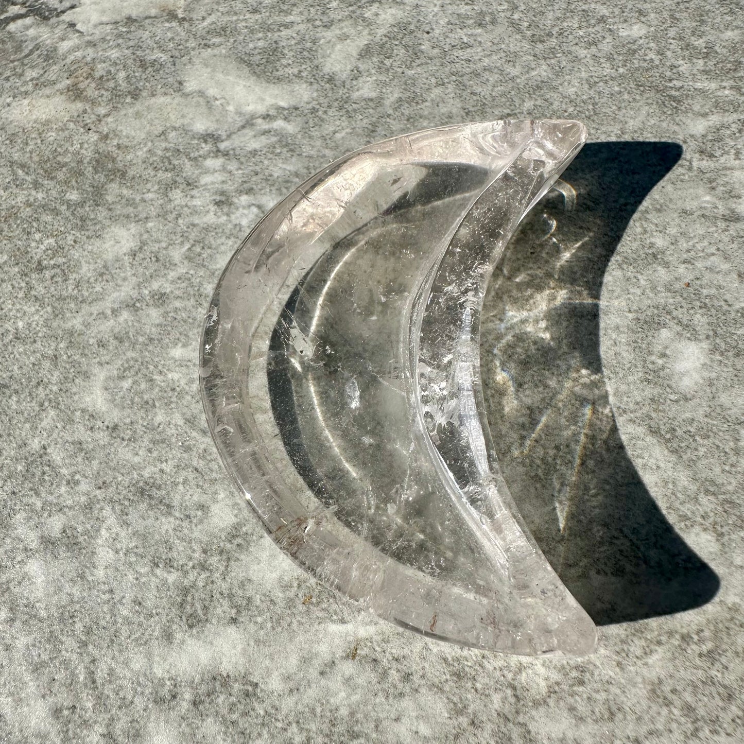Clear Quartz Moon Bowl