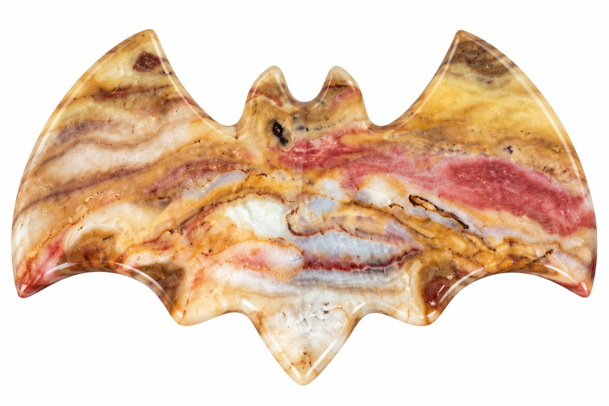 Crazy Lace Agate Bats