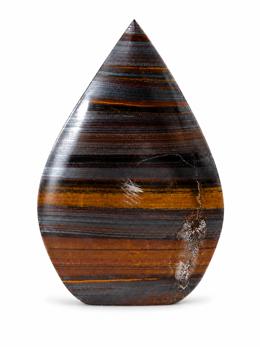 Iron Tiger's Eye Flame – Surface Scratches