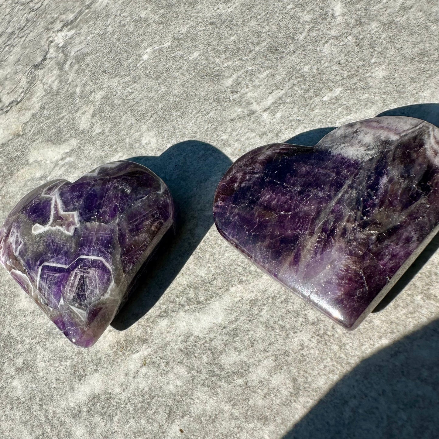Dream Amethyst Hearts