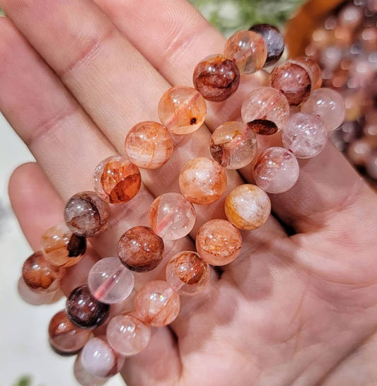Fire Quartz 10mm Bracelet