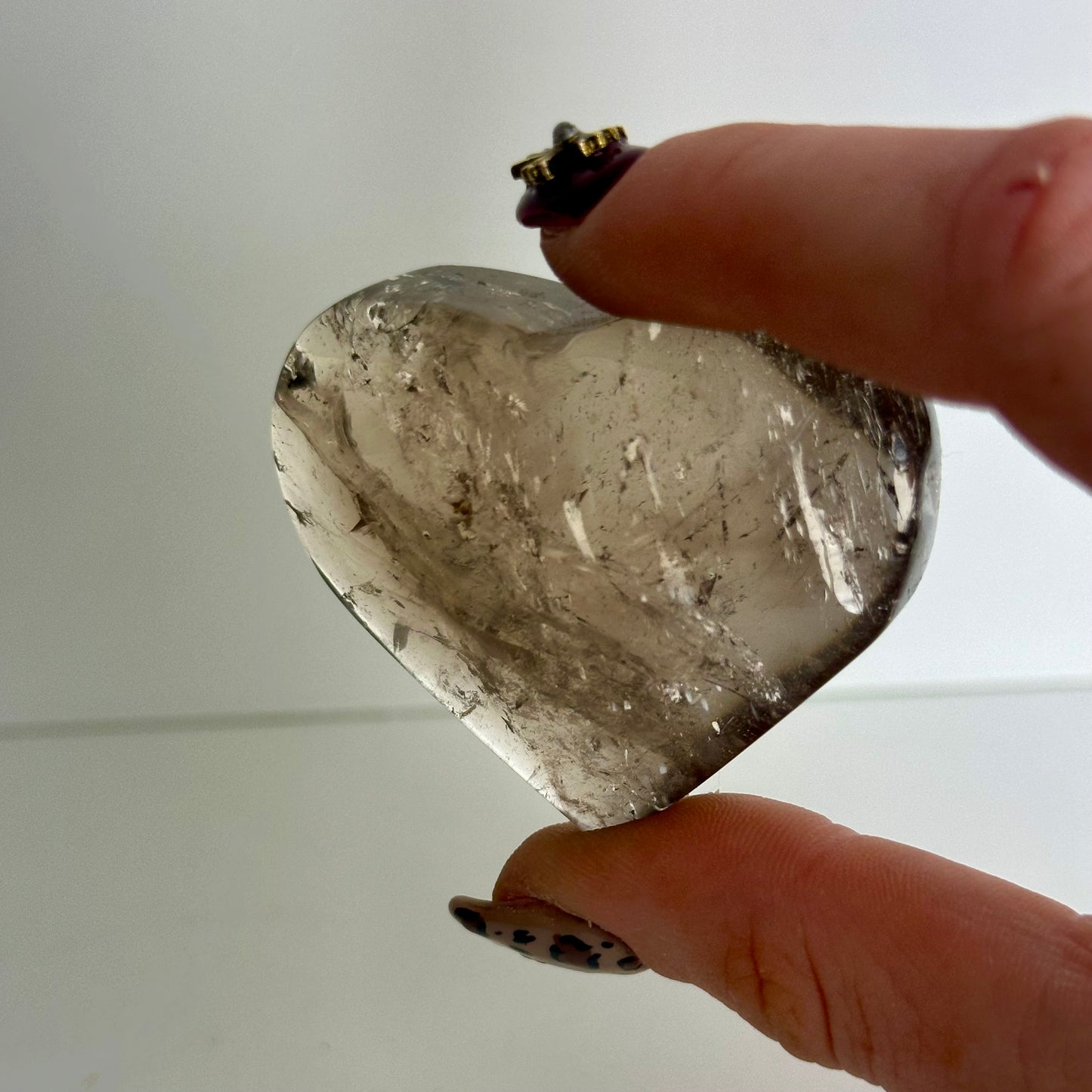 Smokey Quartz Crystal Heart