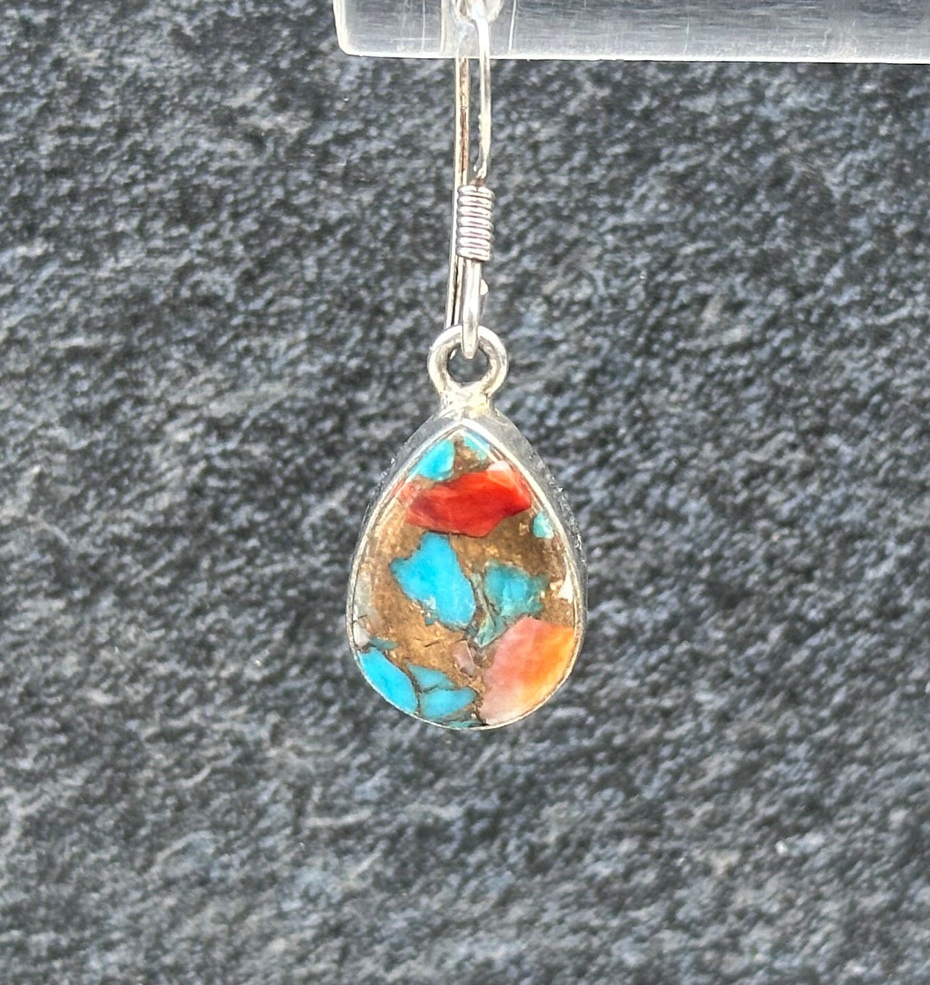 Oyster Turquoise 925 Earrings