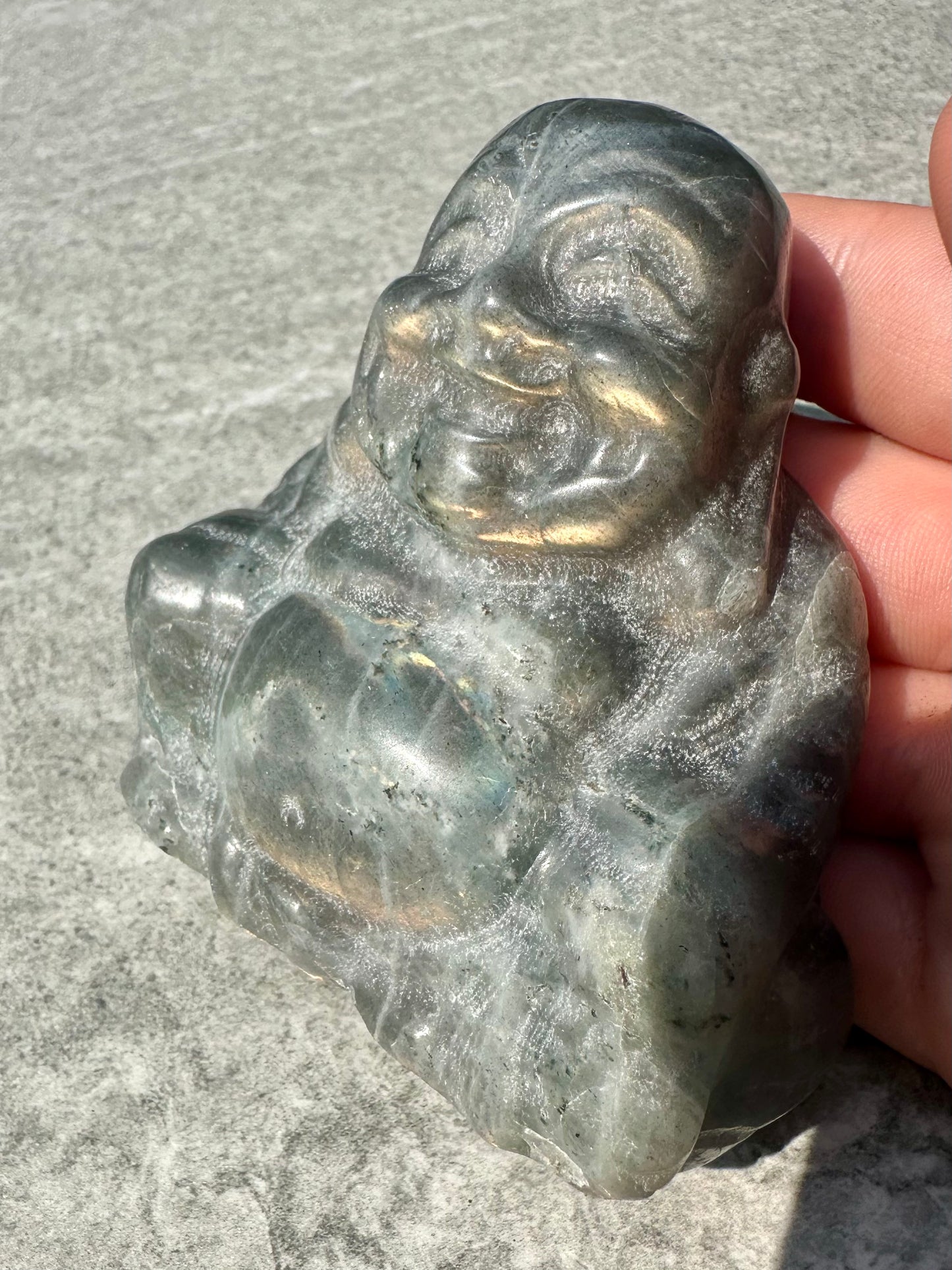 Lab Golden Buddha Carving
