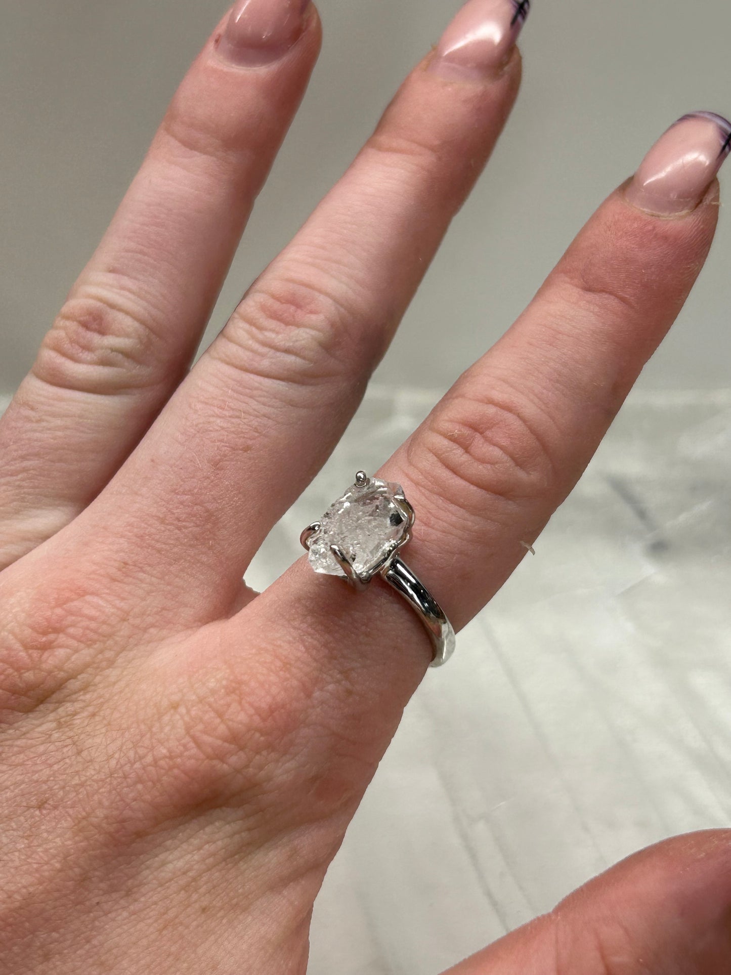 Herkimar Diamond Ring (Size- M)
