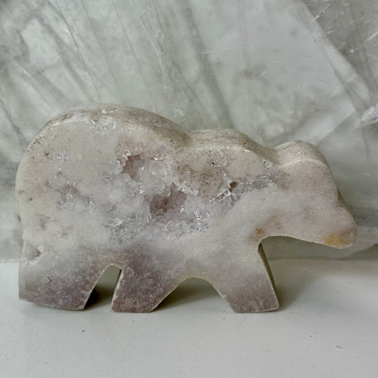 Pink Amethyst Bear
