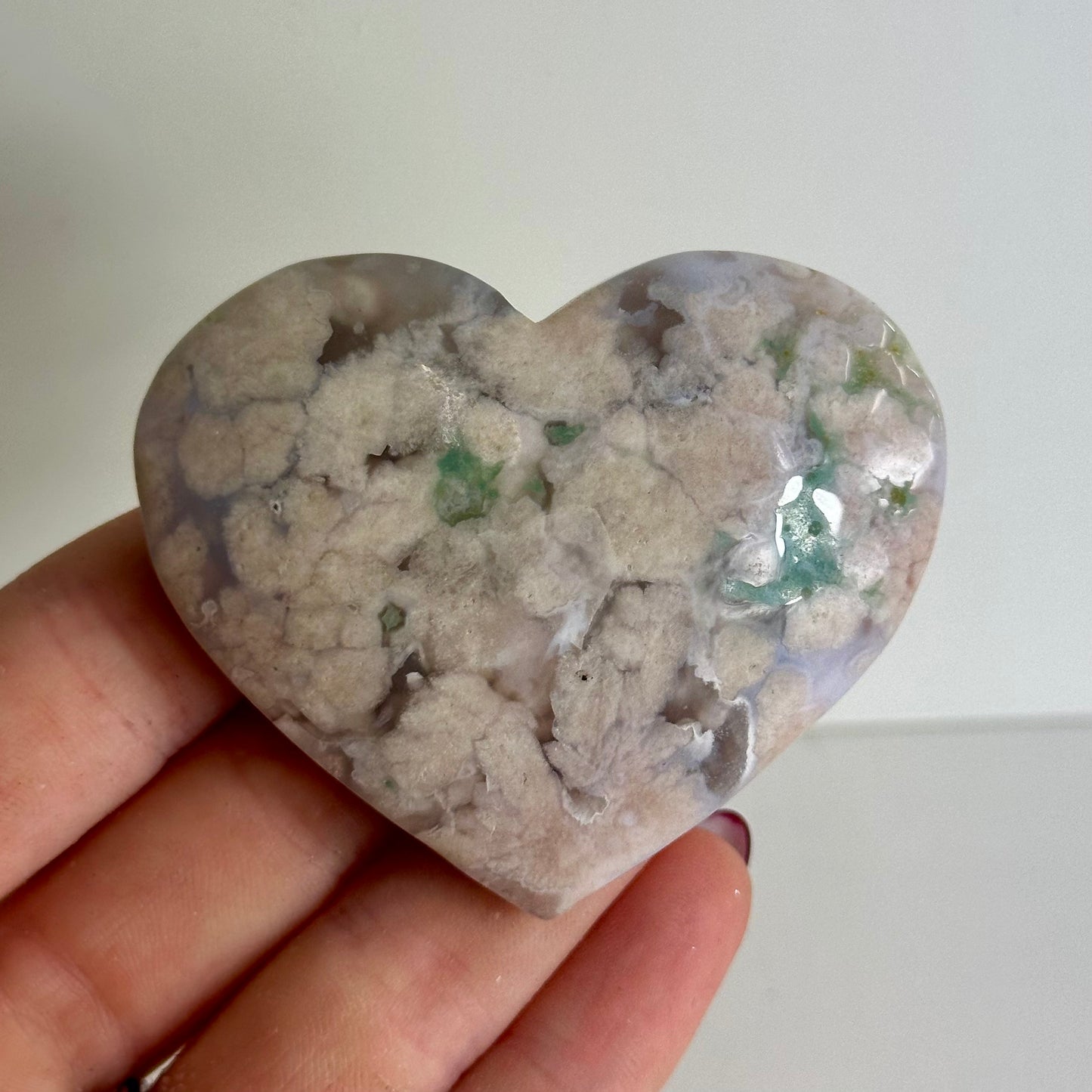 Flower Agate Hearts