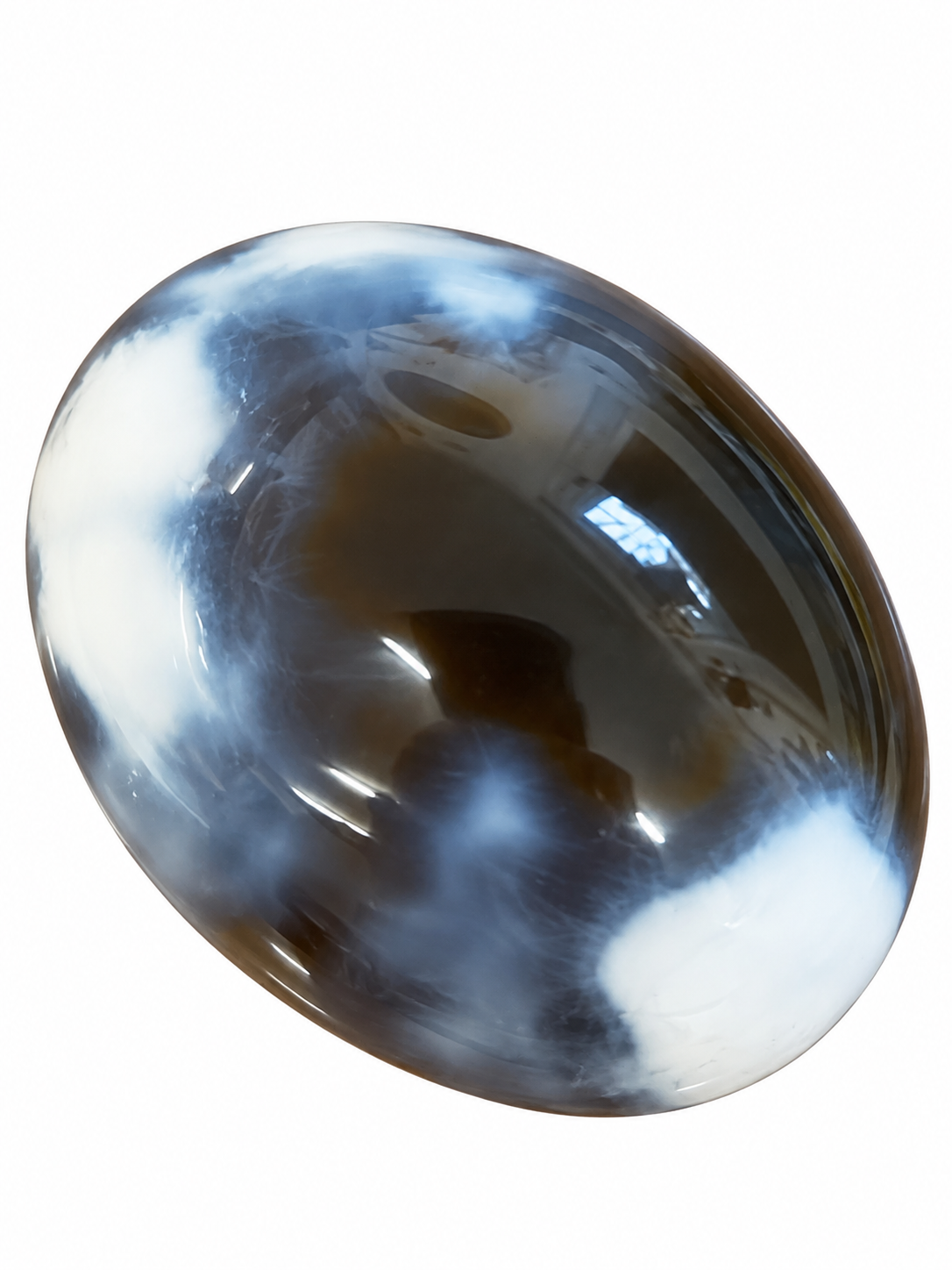 Orca Agate Palm Stone
