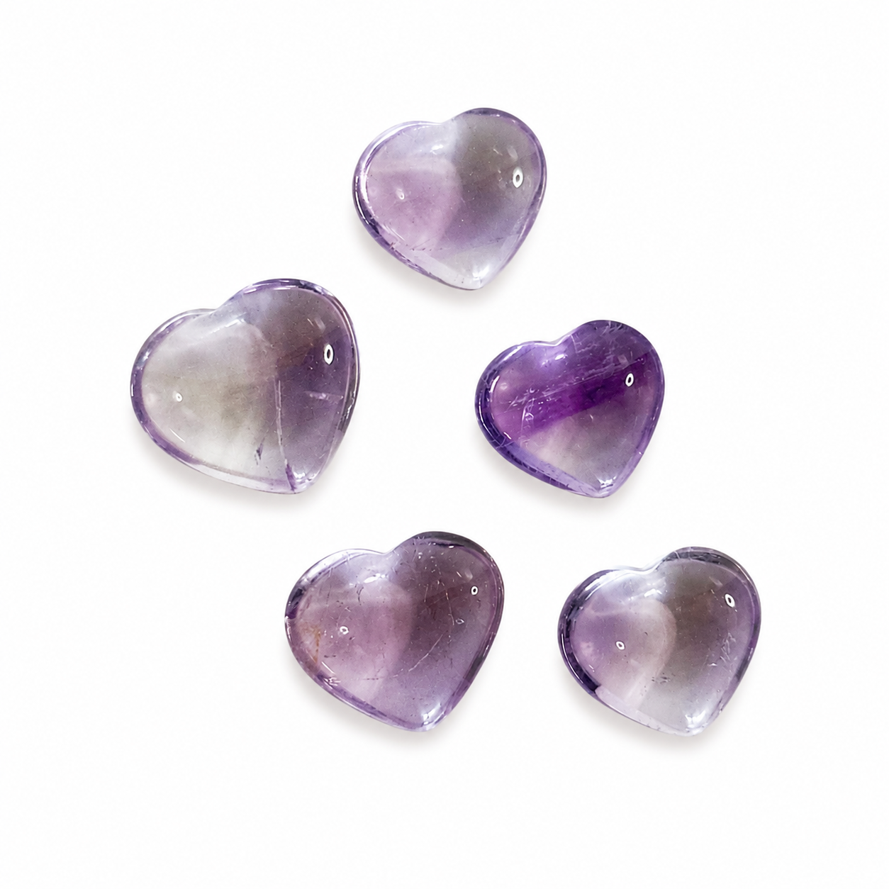 Lavender Amethyst Mini Heart