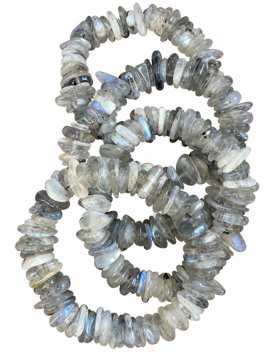 Labradorite 12 mm Chip Bracelet