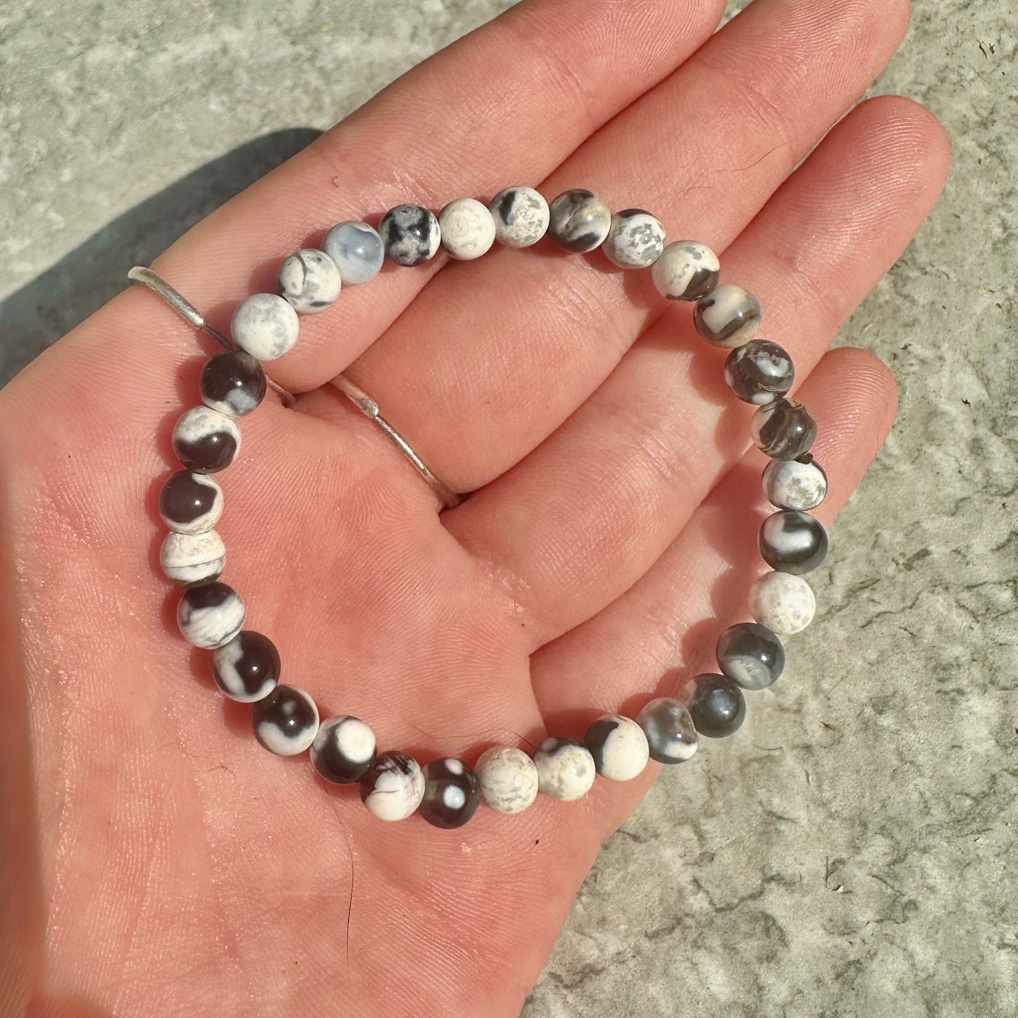 Orca Agate Bracelets 6mm