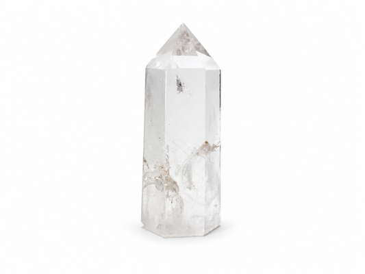 Clear Quartz Tower – Chipped Tip