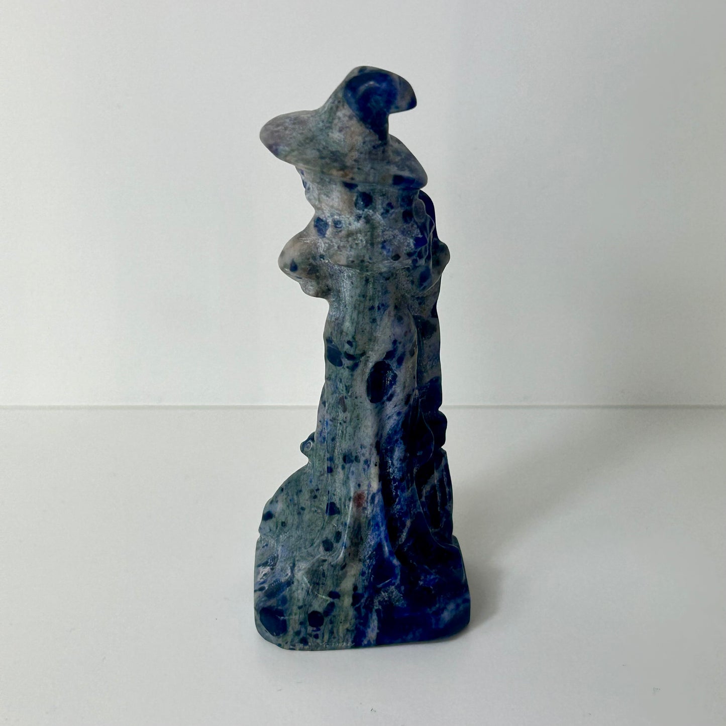 Sodalite Witch With Broom