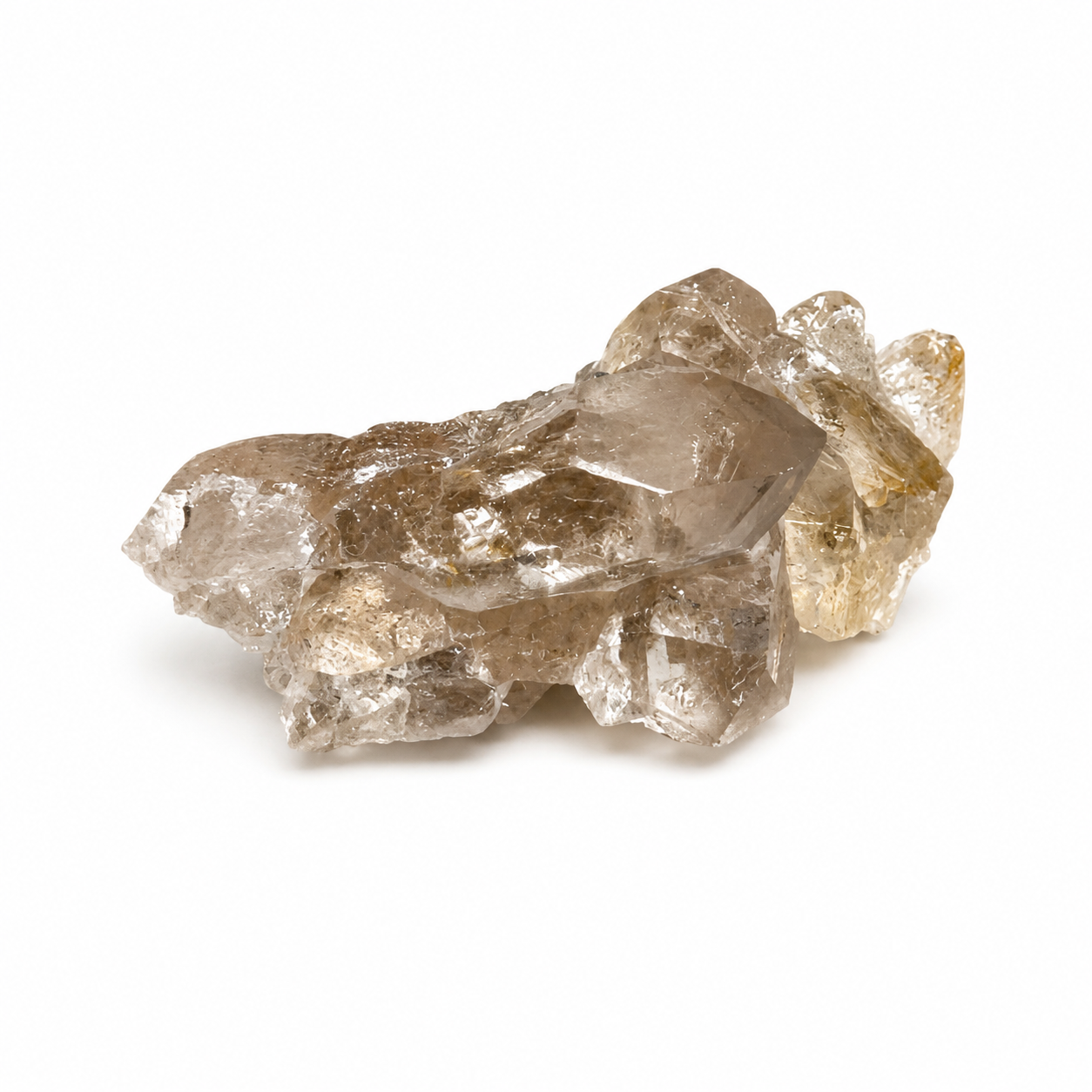 Raw Smokey Quartz Points with Rutile