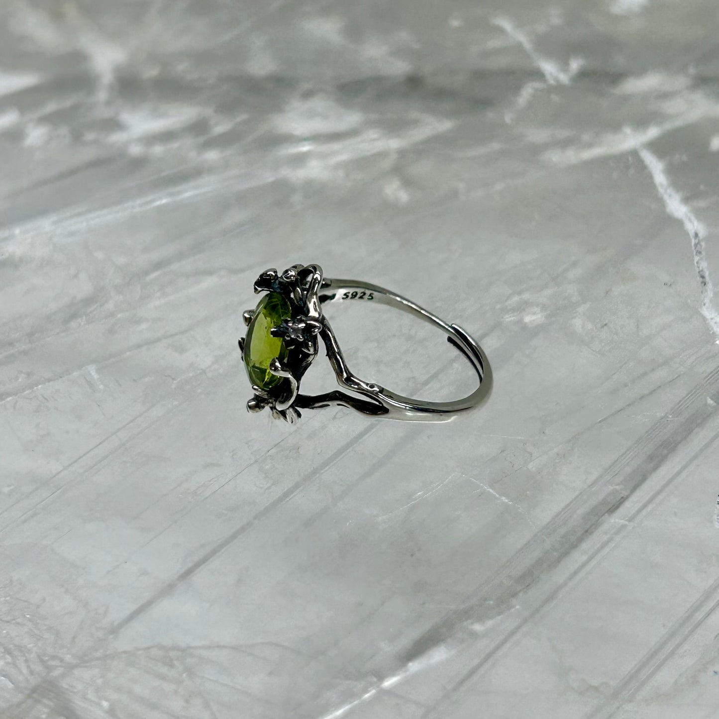 Peridote Adjustable Ring