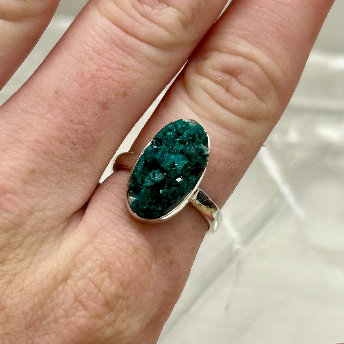 Dioptase Ring (SIZE- O)