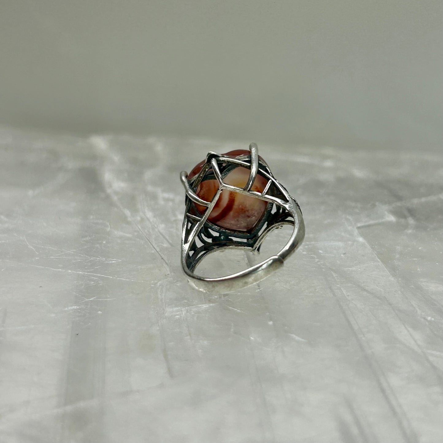 Cinnabar Adjustable Ring