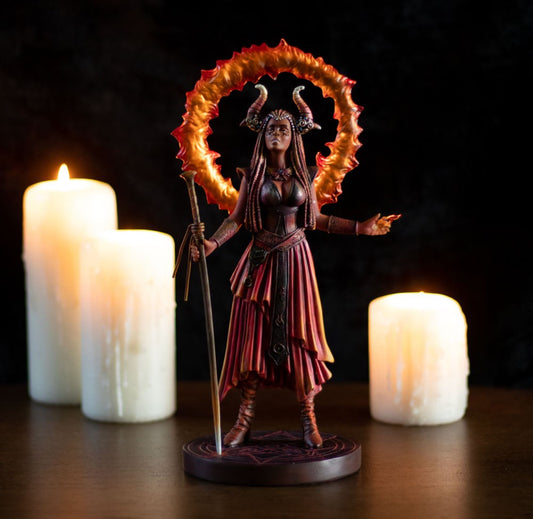 Fire Elemental Sorceress Figurine