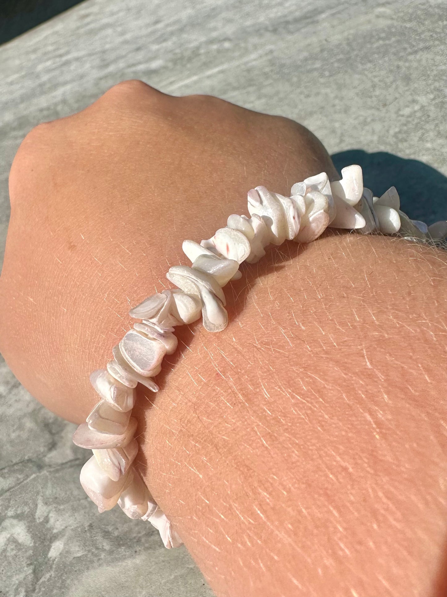 Chipped Shell Bracelets