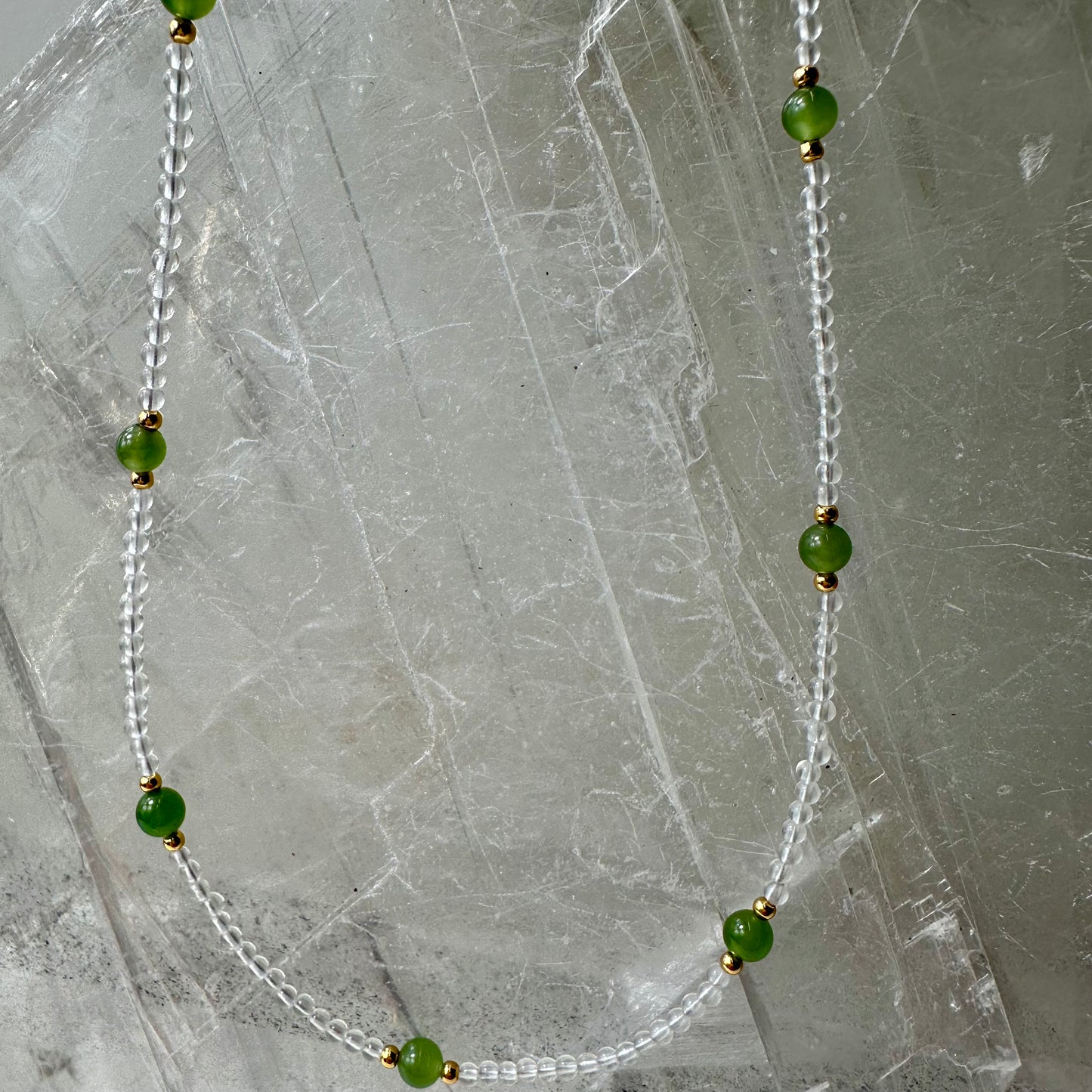 Jade And Quartz Bedded