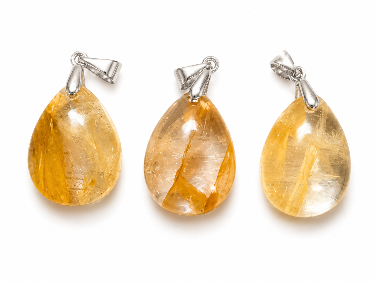 Golden Healer Teardrop Pendants
