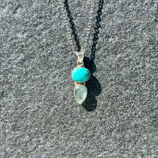 Turquoise & Aqua 925 Pendant