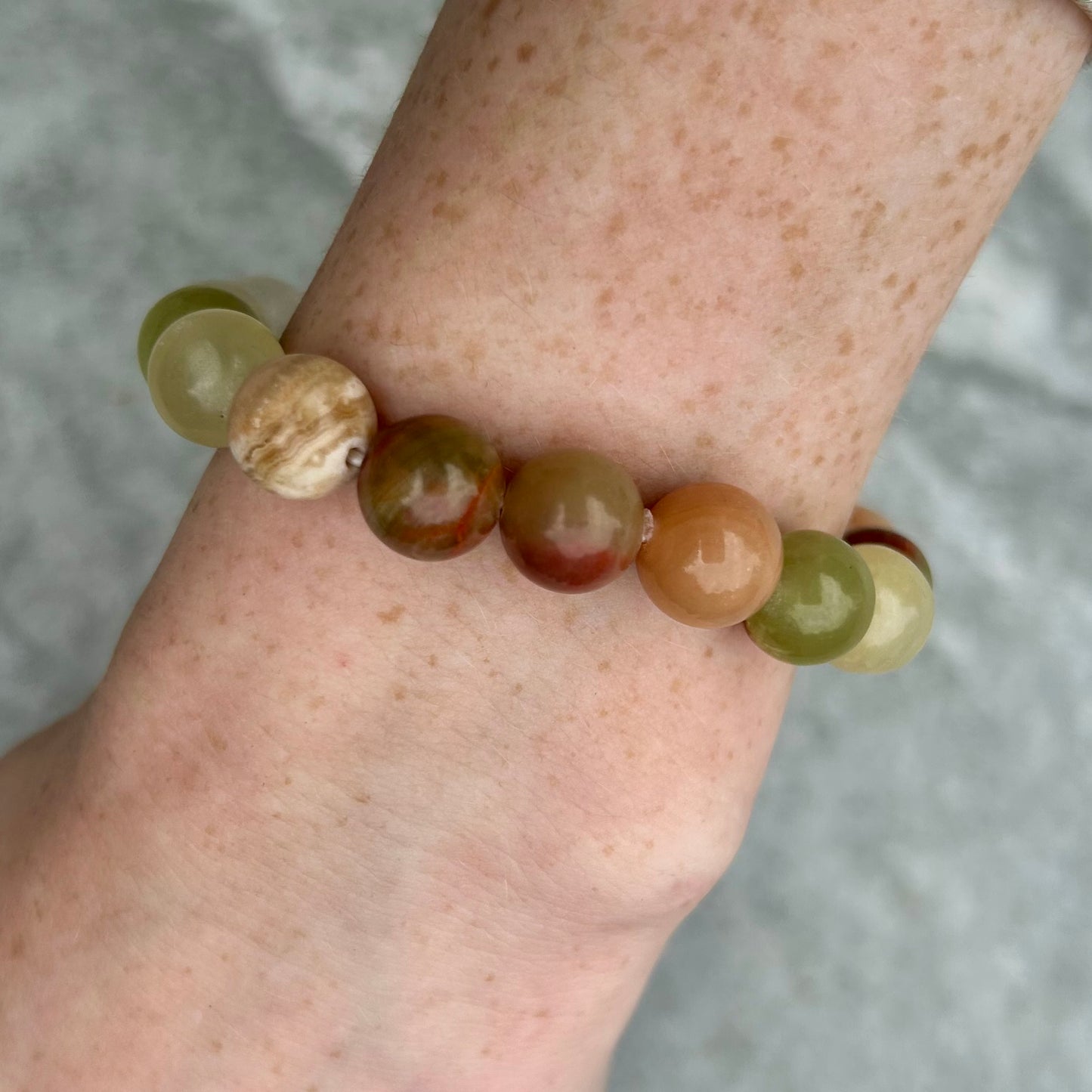 African Jade Bracelets 10mm