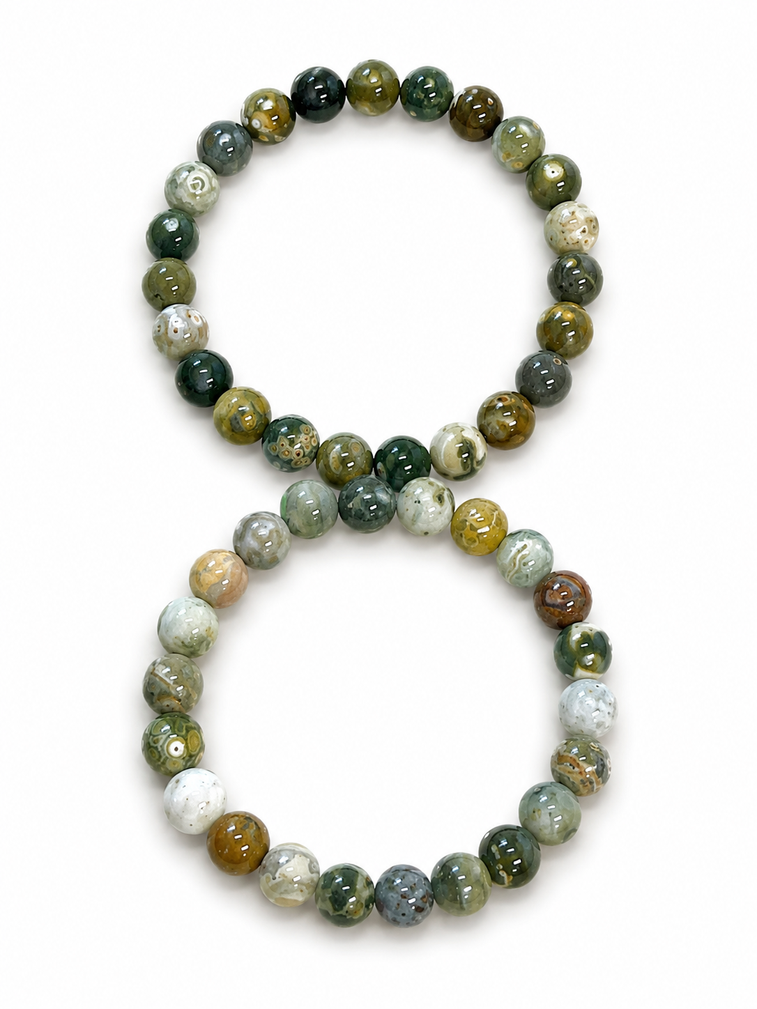 Ocean Jasper 8th Vein 8mm Bracelet