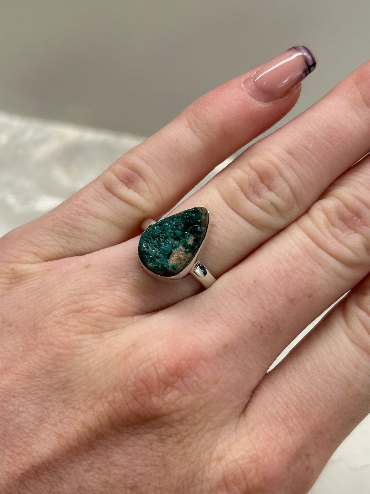 Dioptase Ring (SIZE- M)