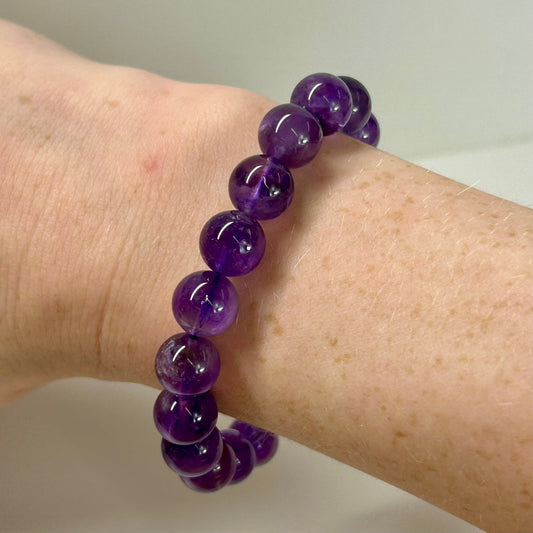 Amethyst 10mm Bracelet