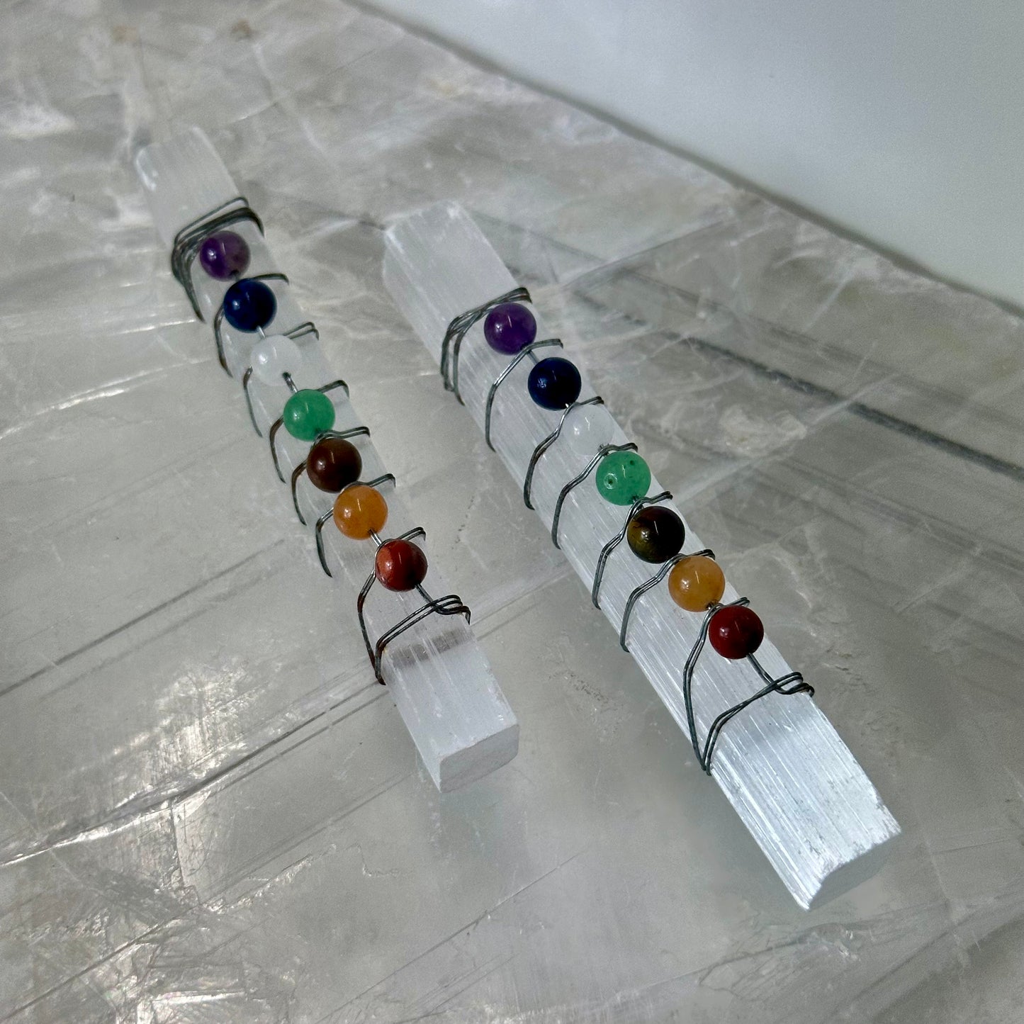 Selenite Chakra Sticks
