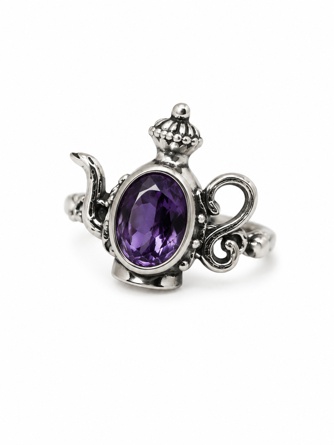 Amethyst Adjustable Ring