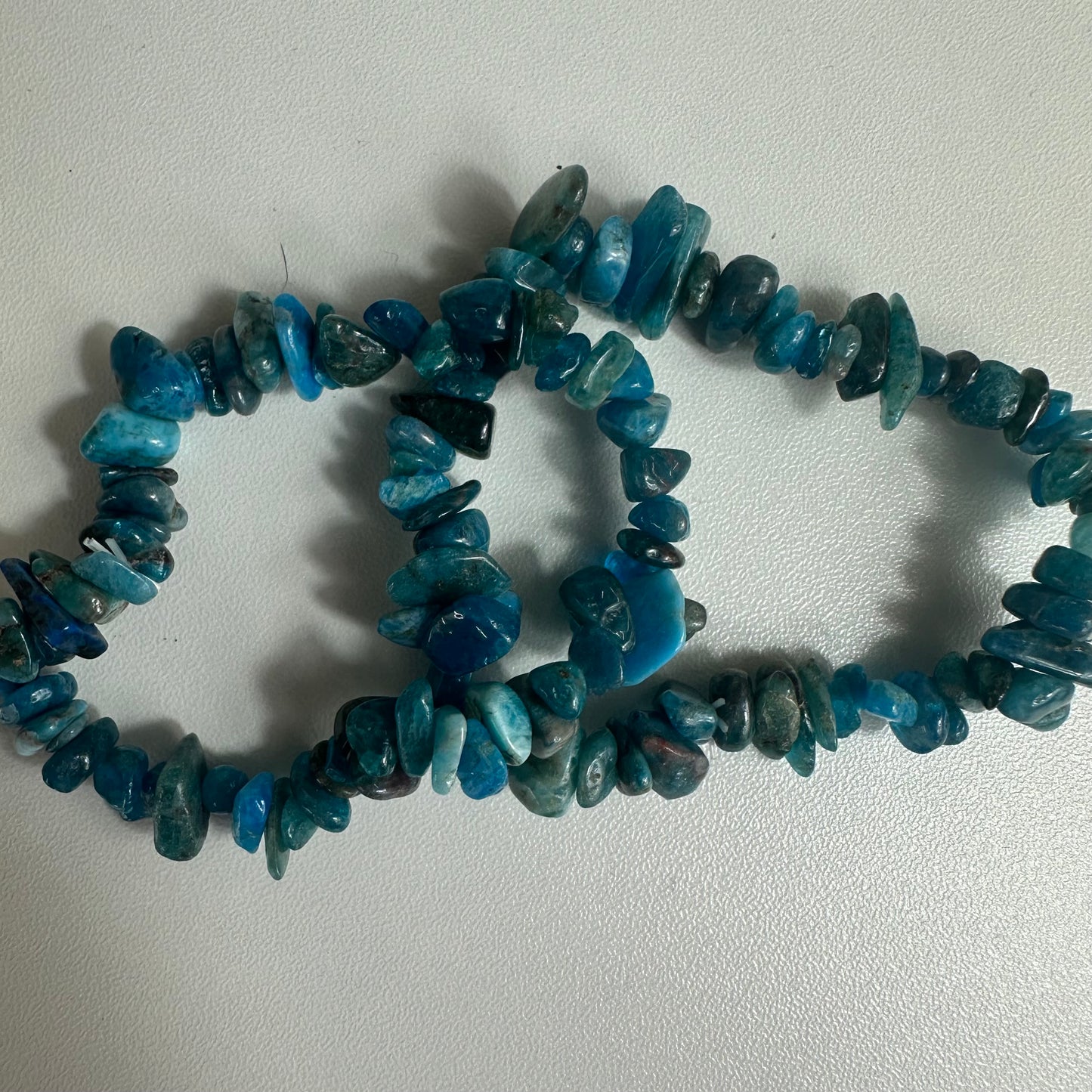 Blue Apatite Chipped Bracelets
