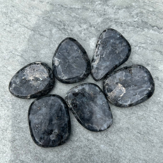 Larvikite Palm Stones