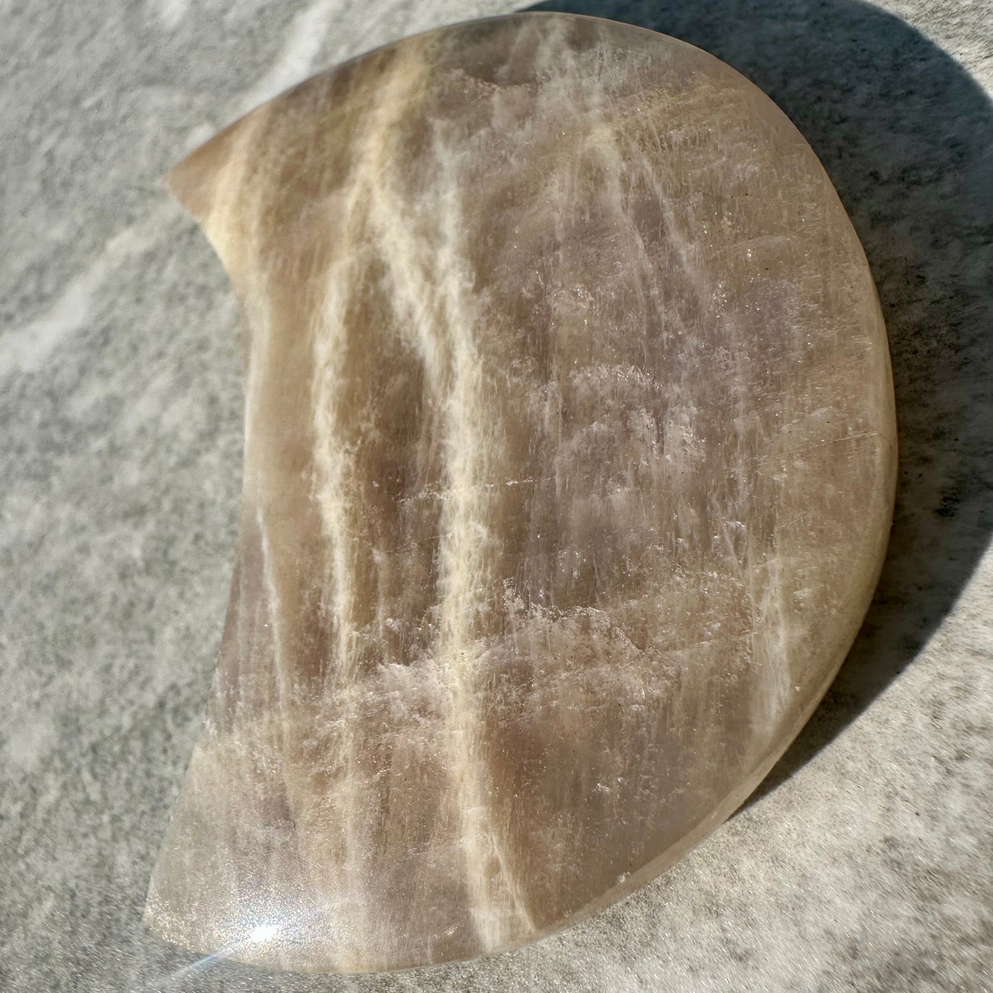 Moon Stone Moon Carving On Stand