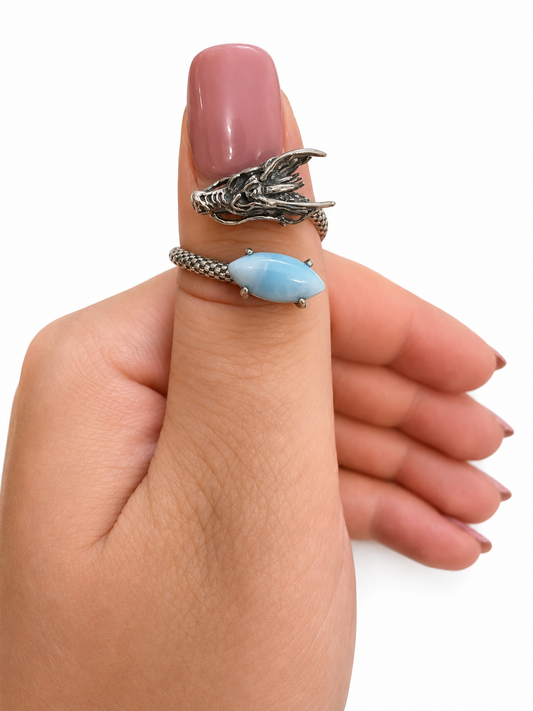 Larimar Adjustable Ring