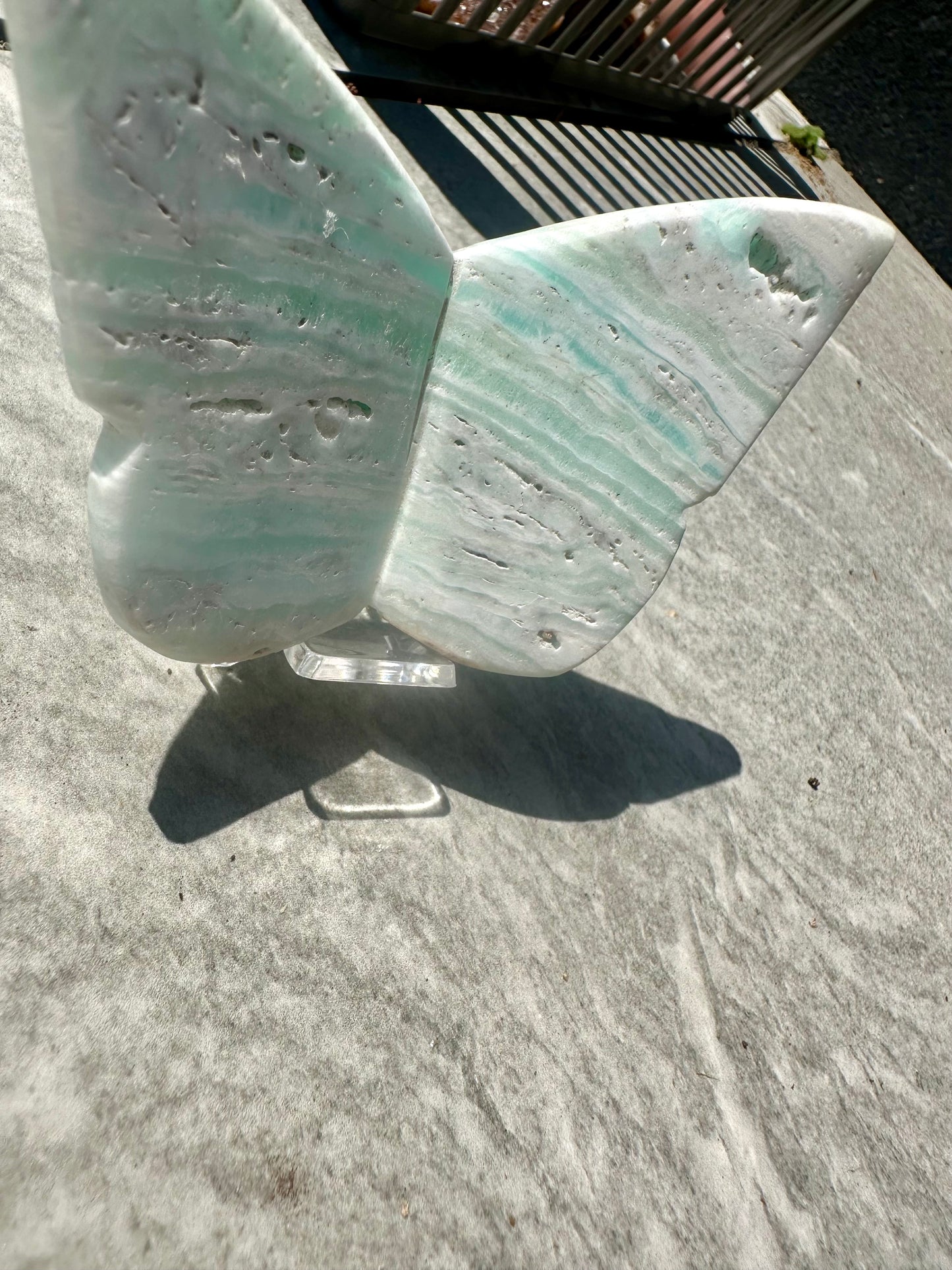 Crystal butterfly on stand