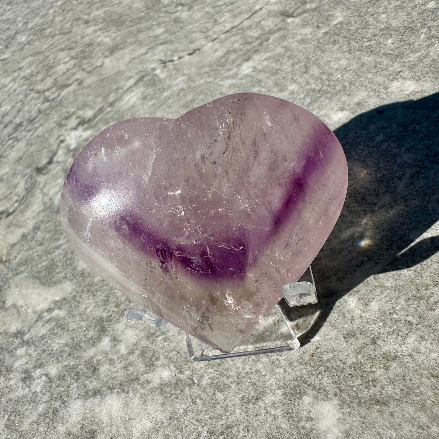 Phantom Amethyst Heart