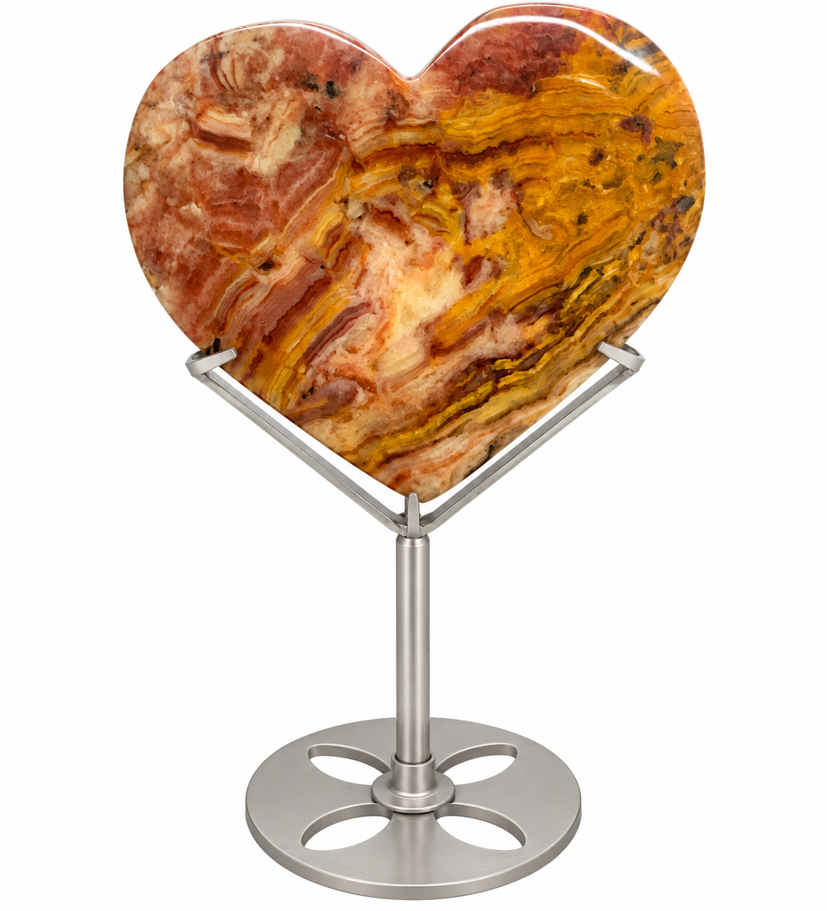 Crazy Lace Agate Hearts