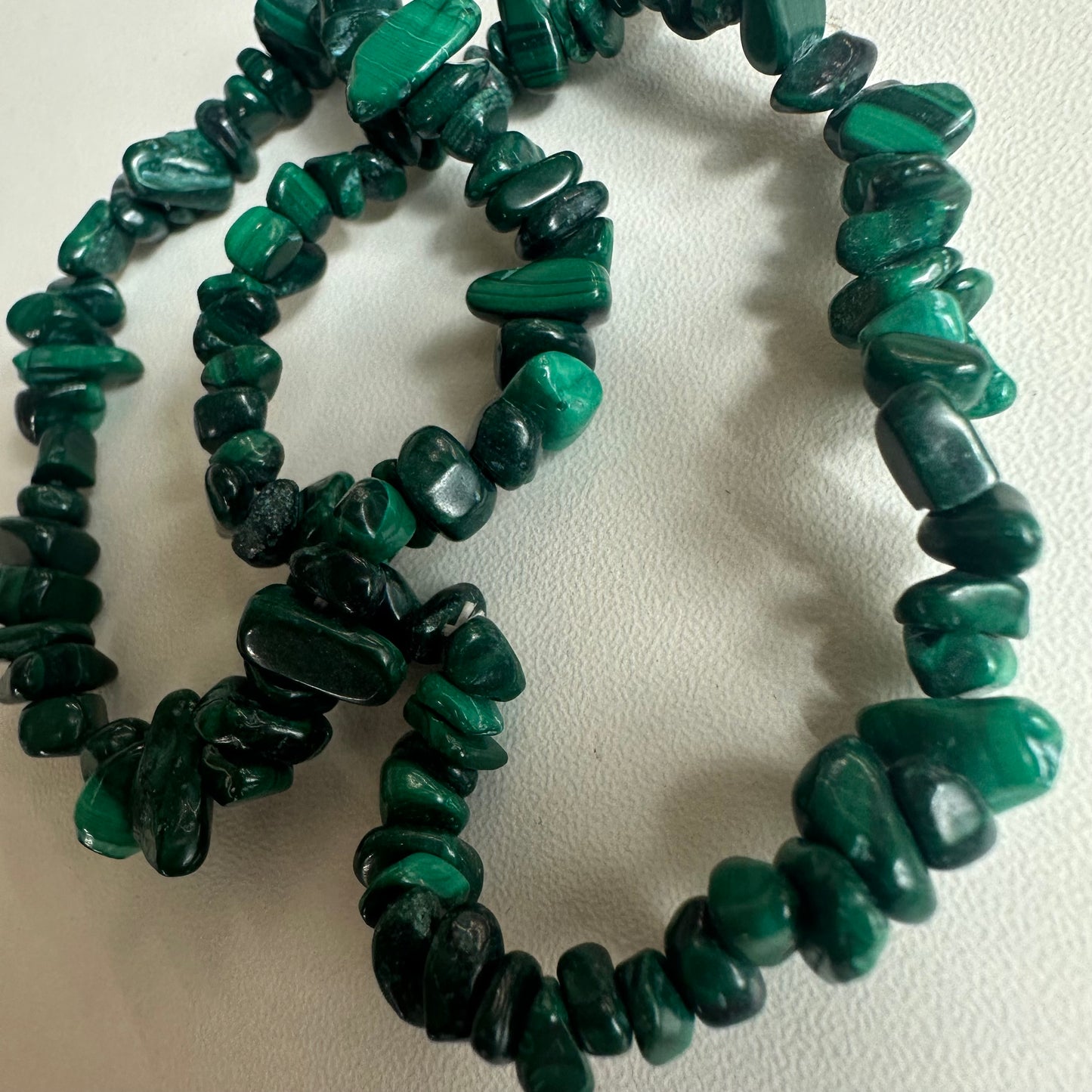 Malachite Chipped Bracelets